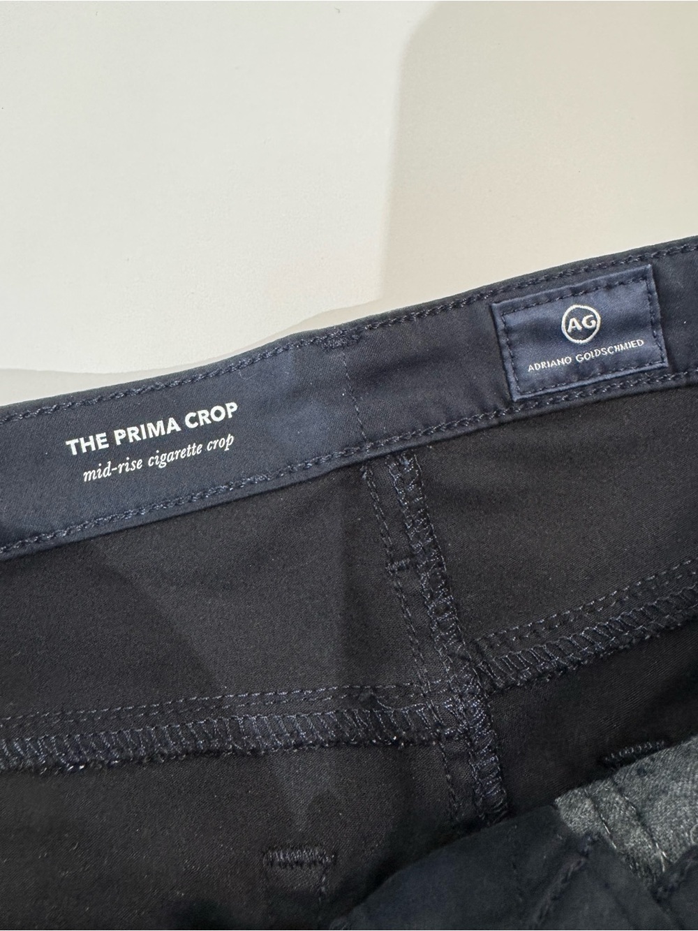Ag Adriano Goldschmied The Prima Crop Navy Stretch Jeans 25 - Picture 6 of 10